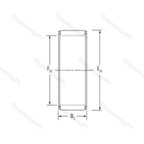 Подшипник игольчатый радиальный K 16X 20X 17H