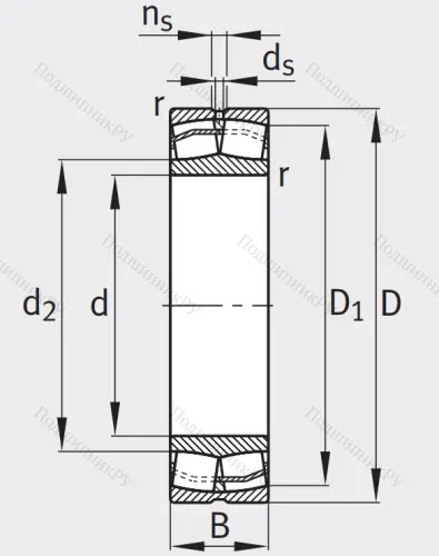 Сферический роликовый подшипник 21314 E 1 XL C 3 от производителя  FAG Сферический роликовый подшипник 21314 E 1 XL C 3 от производителя  FAG
