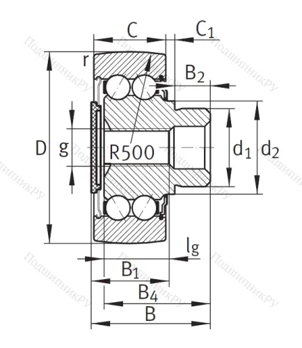 Подшипник ZL 5202 DRS от производителя  INA