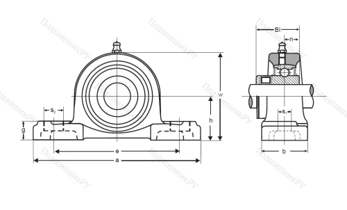 Подшипниковый узел UCP 210 ASAHI в Иванове