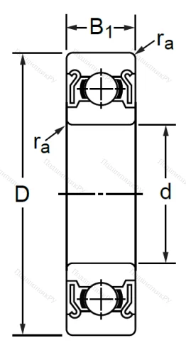 Дюймовый шариковый подшипник R 6 ZZ (KLNJ 3/8-2ZR) в Иванове