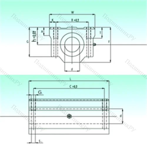 Подшипник шариковый линейный SCW 40-UU от производителя  NBS