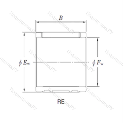 Подшипник игольчатый радиальный RE 141816AL 1