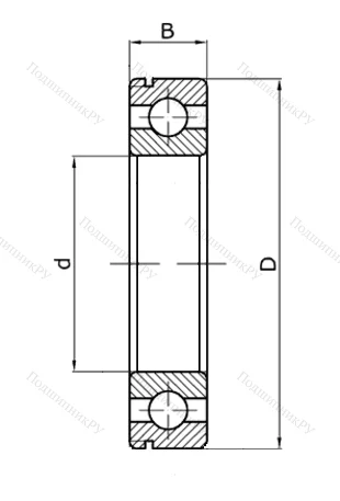 Шариковый однорядный подшипник 60106 (6006 Z) в Иванове