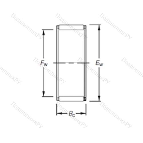 Подшипник игольчатый радиальный K 12X 17X 13SE