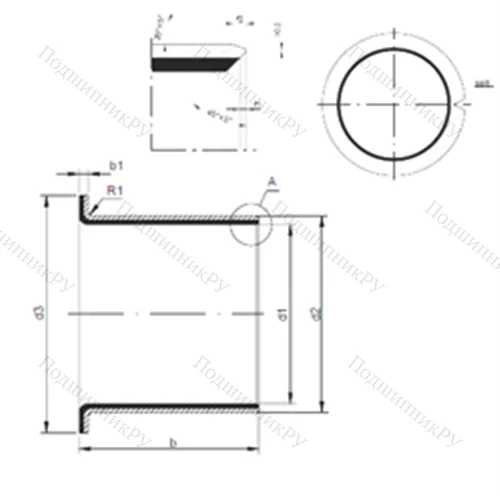 Подшипник скольжения TUF 1 18.200 от производителя  CX