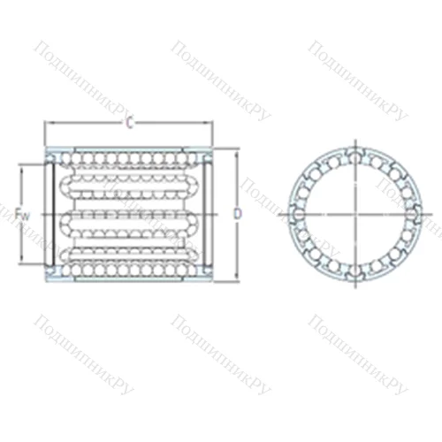 Подшипник шариковый линейный LBBR 20-2LS от производителя  SKF