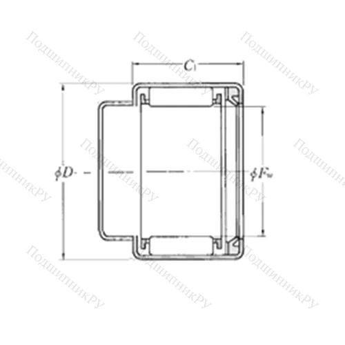 Подшипник игольчатый радиальный FC 65477