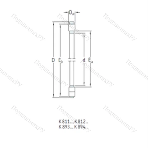Подшипник роликовый упорный K 89314TN от производителя  SKF