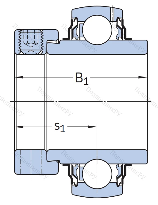 Корпусный подшипник YEL 209-112-2F