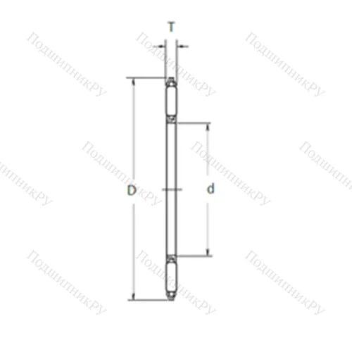 Подшипник игольчатый упорный FNTA-1528 от производителя  NSK