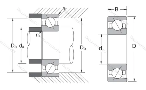 Сверхточный подшипник 7005 CTRSULP 3
