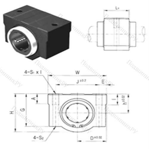 Подшипник шариковый линейный SC 35VUU от производителя  Samick