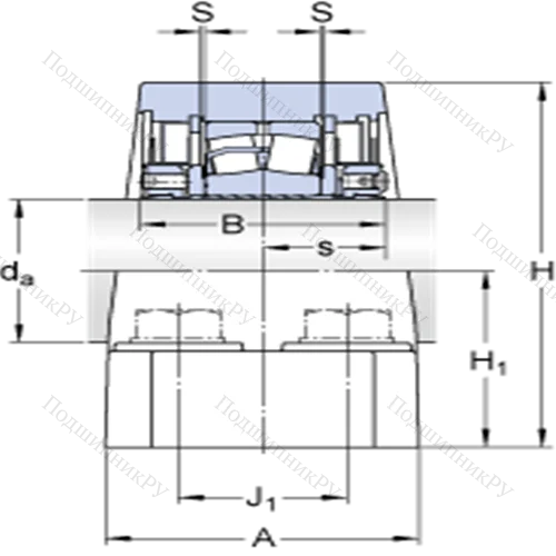 Стационарные роликоподшипниковые узлы (SKF ConCentra, для дюймовых валов) FSYE 2 3/4 N-118