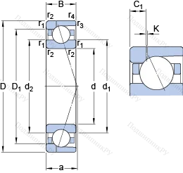 Подшипник 7038 CD/P 4AH 1 в Иванове