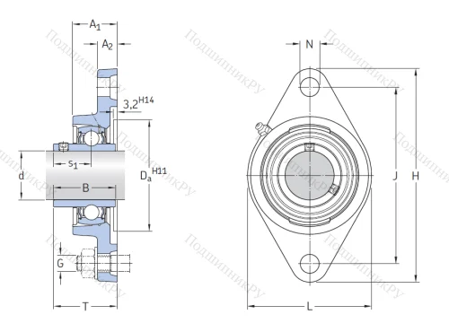 Подшипниковый узел FYTB 35 TF в Иванове