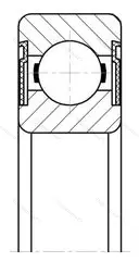 Модификация подшипника 180603 размер 17x47x19 ГПЗ-33