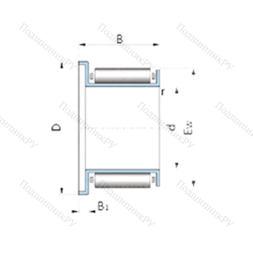 Подшипник игольчатый радиальный F-205337