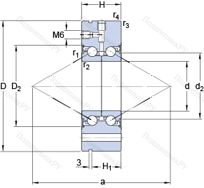 Подшипник BEAM 012055 C-2RSL