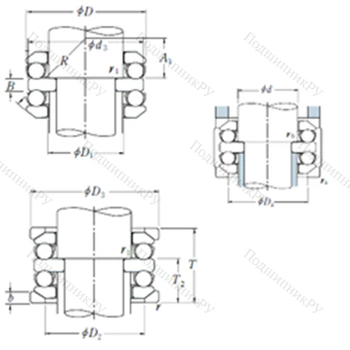 Подшипник шариковый упорный 54230XU от производителя  NSK