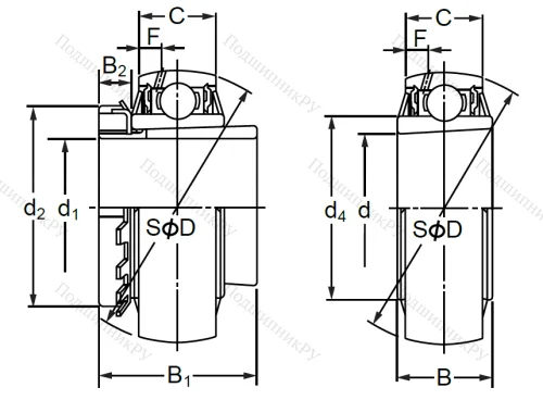 Корпусный подшипник UK 307 в Иванове