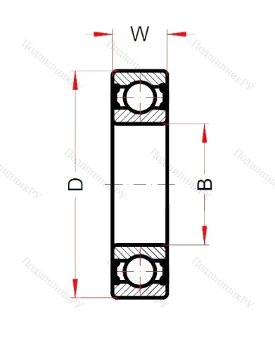 Высокотемпературный подшипник 6206 BHTS ZZ C 4 220°-250° от производителя  SNB