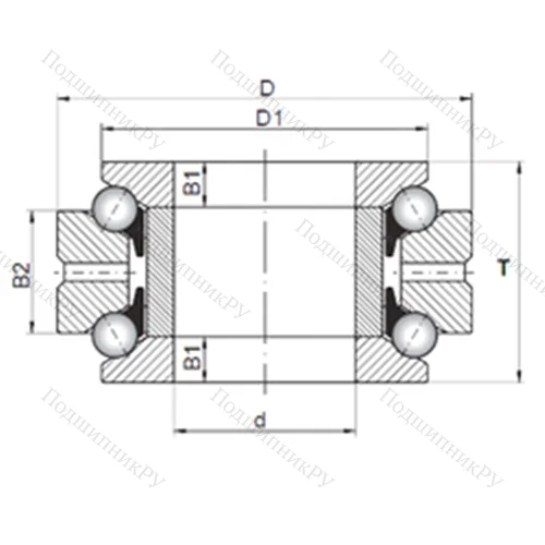 Подшипник шариковый упорно-радиальный 234707 MSP от производителя  CX
