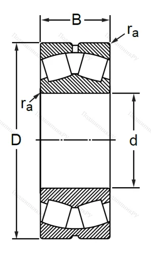Сферический роликовый подшипник 30-3622 АМН (22322 MBW 33C 3) в Иванове