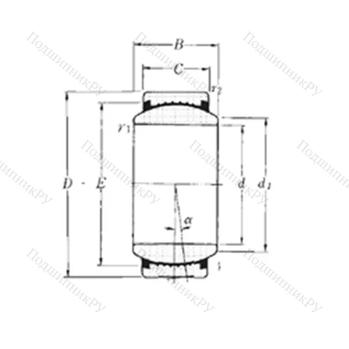 Подшипник скольжения сферический SAR 1-30