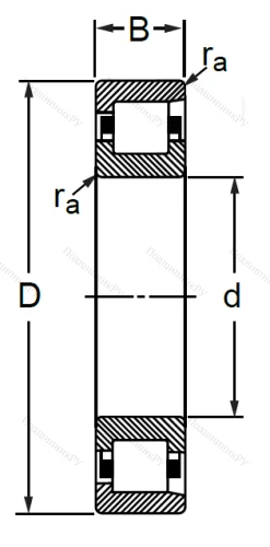 Цилиндрический роликовый подшипник 12210 (NF 210) в Иванове Цилиндрический роликовый подшипник 12210 (NF 210) в Иванове