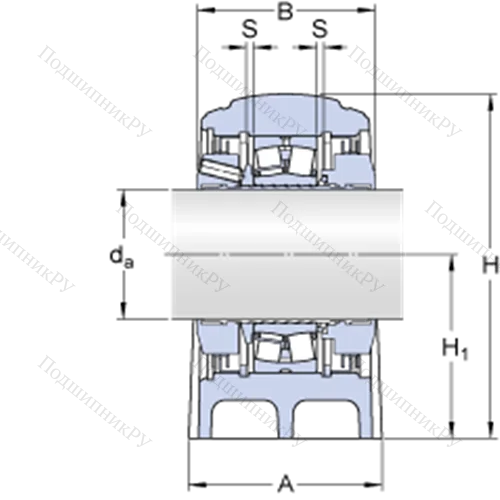 Стационарные роликоподшипниковые узлы (SKF ConCentra, для метрических валов) SYNT 100 LTS
