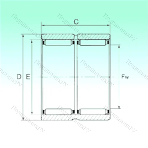 Подшипник игольчатый радиальный RNAO 40x50x34 - ZW