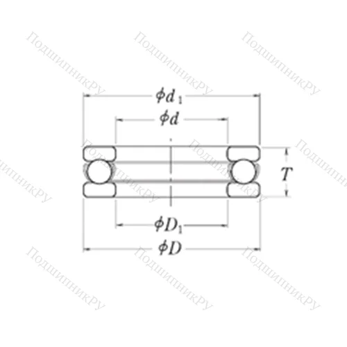 Подшипник шариковый упорный LT 3.1/4 от производителя  RHP