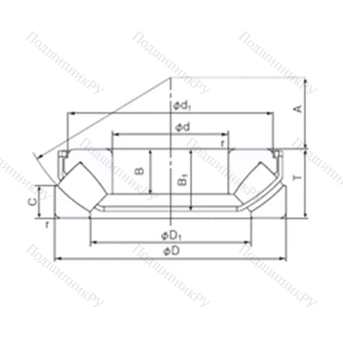 Подшипник роликовый упорно-радиальный 29328EX