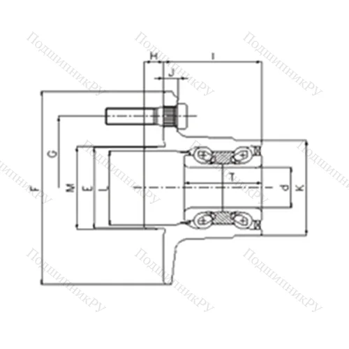 Подшипник шариковый радиально-упорный IJ 112005