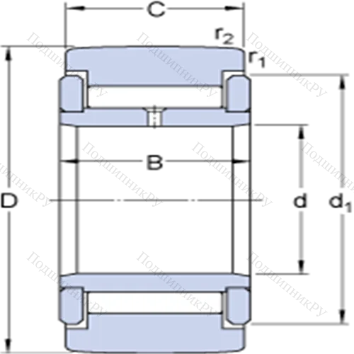 Опорные ролики на основе роликоподшипников с фланцевыми кольцами NATV 12 от производителя  SKF