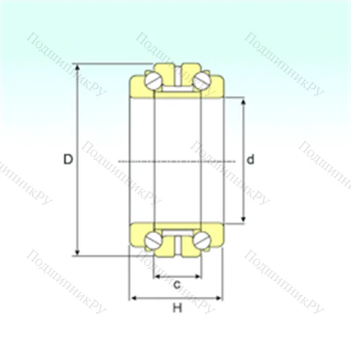 Подшипник шариковый упорно-радиальный 234917 от производителя  ISB Подшипник шариковый упорно-радиальный 234917 от производителя  ISB