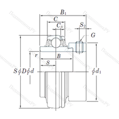 Подшипник шариковый радиальный NA 201 от производителя  KOYO