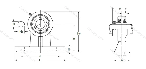 Подшипниковый узел UCPH 206 (UCHP 206) в Иванове