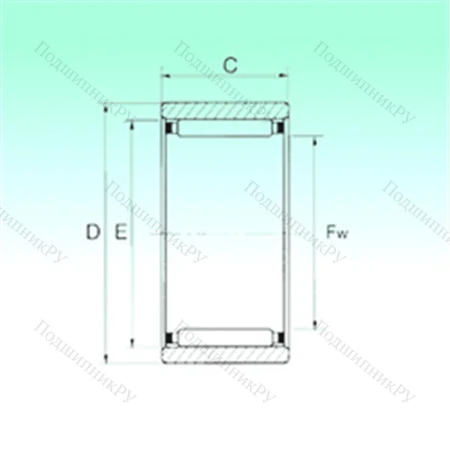 Подшипник игольчатый радиальный RNAO 37x52x18 от производителя  NBS