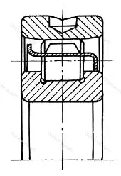Модификация подшипника 402715КМ размер 75x160x45 от производителя  ГПЗ-3