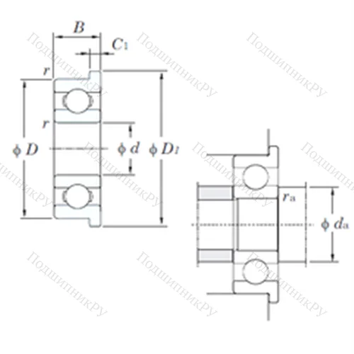 Подшипник шариковый радиальный MLF 7013 от производителя  KOYO Подшипник шариковый радиальный MLF 7013 от производителя  KOYO