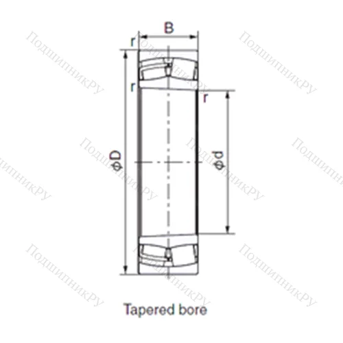 Подшипник роликовый радиальный 23126EX 1K от производителя  NACHI
