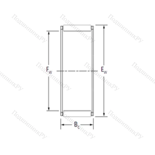 Подшипник игольчатый радиальный RFU 364322A