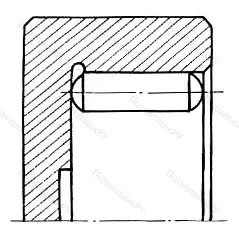 Модификация подшипника 904703К1С17 размер 17,1x28x19,5