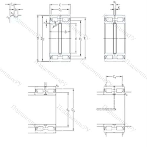 Подшипник роликовый радиальный 319428DA-2LS от производителя  SKF