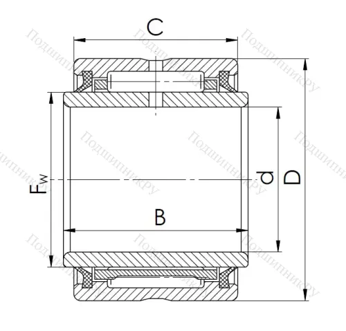 Игольчатый подшипник NA 4908 2RS в Иванове