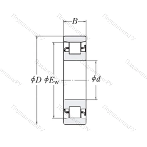 Подшипник роликовый радиальный XLRJ 2.1/4