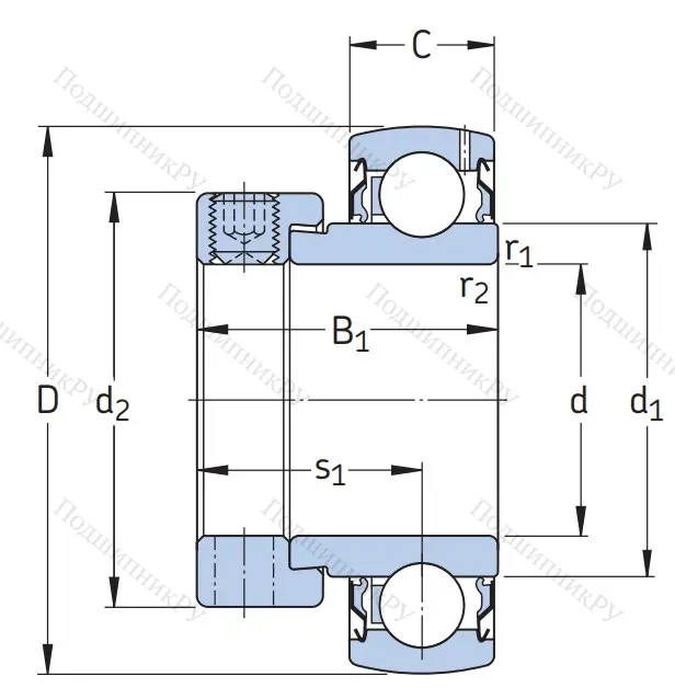 Корпусный подшипник YET 203 в Иванове