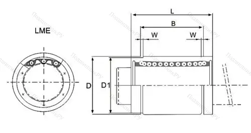 Подшипник LME 12 UU. KB 1232 UU в Иванове
